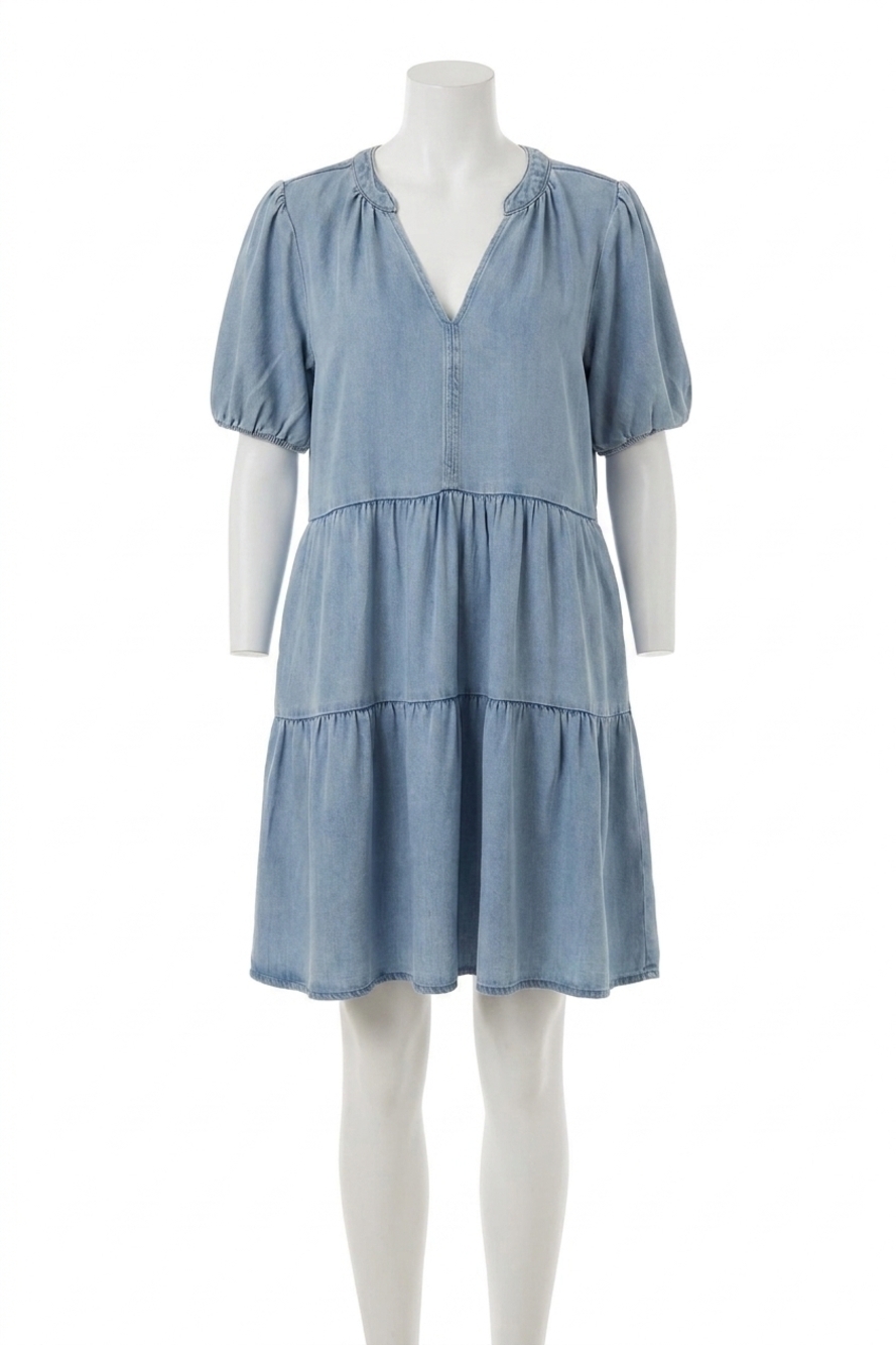 NEW VELVET HEART marscina mini dress in catalina sky